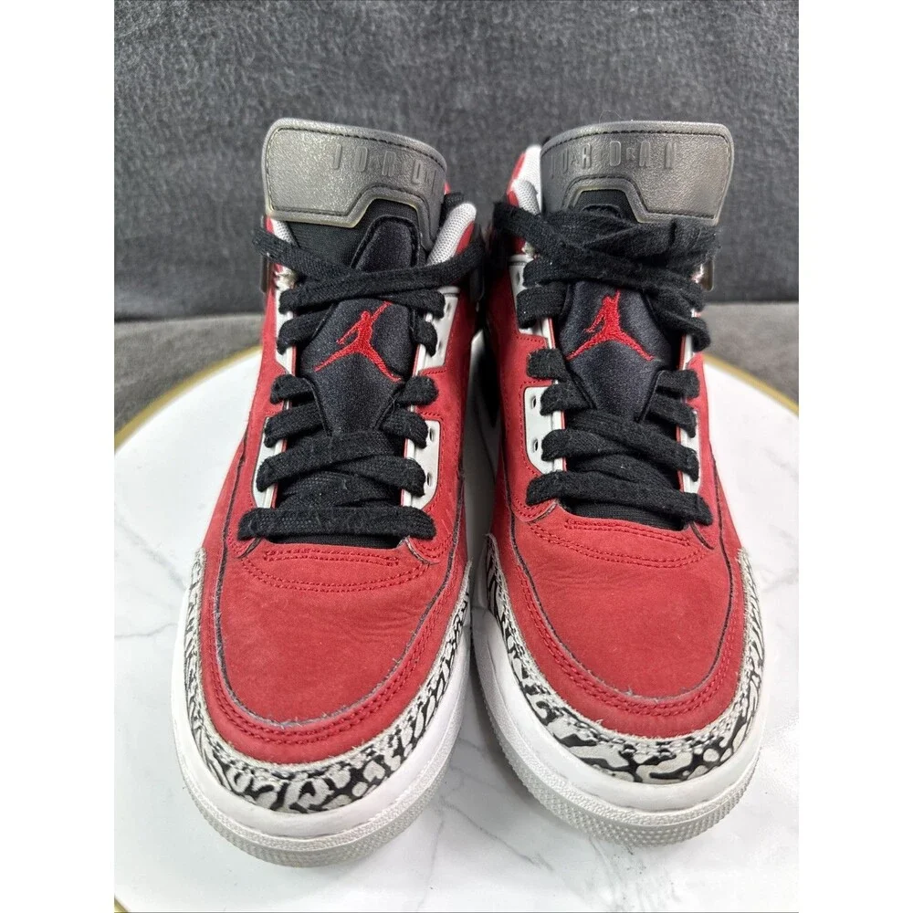Jordan Spizike Low Toro Red Black White FQ3950-600 Youth Size 6Y Women Size 7.5